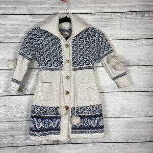 Gakkard Collections Kids Knit Sweater Wool Mix Coat Sz 110/5